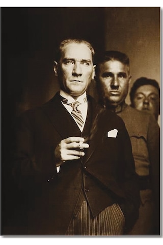 Cakasepetim Mustafa Kemal Atatürk Karizmatik Ahşap Mdf Tablo
