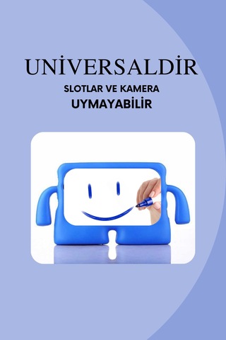 Fuchsia Casper Vıa S50 Tablet İle Uyumlu Kuki Eğlenceli Standlı Yumuşak Çocuk Tablet Kılıfı Korumalı Kapak