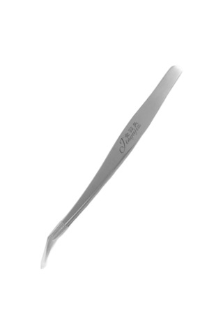 Hassas Kaş Cımbız - Pürüzsüz Bakım İçin Hizalanmış İpuçları İle Sakal Sökücü Curved Nose Pliers
