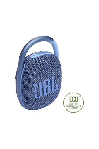 Jbl Clip 4 Eco Bluetooth Hoparlör, Geri Dönüştürülmüş Malzemeden, Mavi Su Geçirmez, Taşınabilir Müzik Kutusu, Pratik Karabinalı 10 Saate Kadar Kablosuz Müzik Akışı