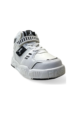 King Paolo King Hafif Çocuk Bilekli Sneaker Beyaz