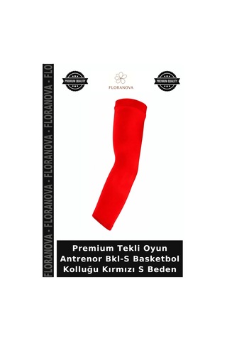 Premium Tekli Oyun Antrenor Bkl-s Basketbol Kolluğu Kırmızı S Beden