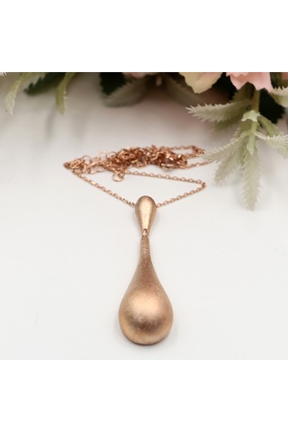 Damla Model Rose Taşsız Set Rose Gold - Gümüş