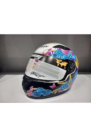 Kask Çocuk Sway 815k Gloss Gırl Full Face Çok Renkli