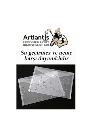 A3 Çıtçıtlı Dosya Şeffaf 1 Adet A-3 Çıtçıtlı Zarf Dosya Transparan 47x33.5 cm Büyük Boy Çıtçıtlı Dosya