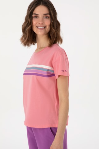 U.S. Polo Assn. Kadın Pembe Bisiklet Yaka Tişört 50308639-VR041