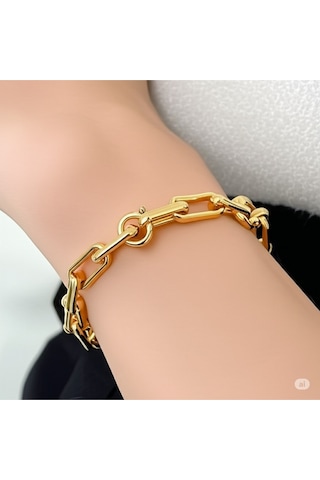 Sevgililer Ve Özel Günler Çelik Gold Bileklik Çok Renkli