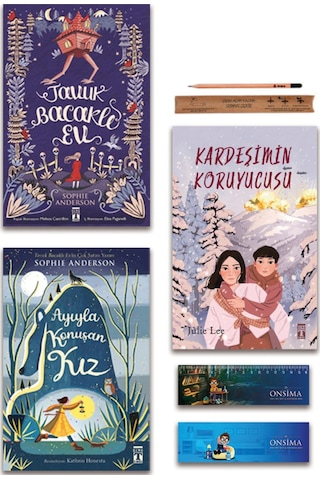 Genç Timaş Ayıyla Konuşan Kız - Tavuk Bacaklı Ev - Kardeşimin Koruyucusu Set - 3 Kitap