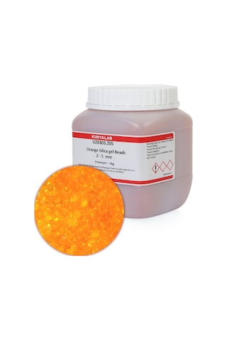 Silikajel Turuncu Nem Alıcı - Silika Jel Indikatörlü - 1 Kg