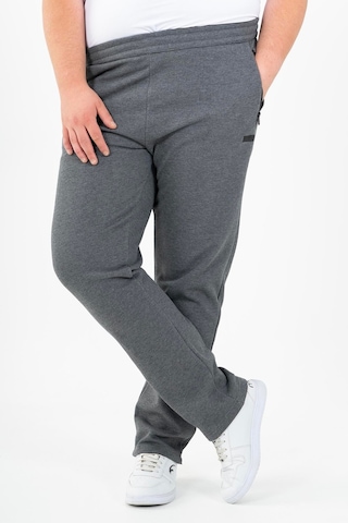 Maraton Sportswear Büyük Beden Erkek Düz Paça Basic Antrasit Melanj Eşofman Altı 22342-Antrasit Melanj
