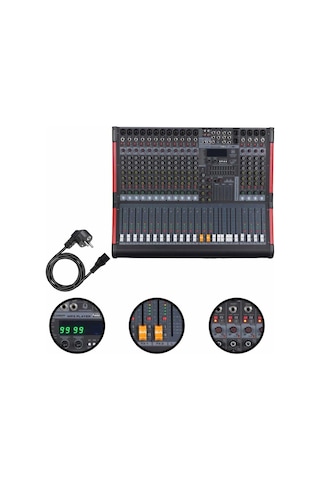 Maxword Dc16-pro 2x99 Dsp Efekt Ses Mikseri 16 Kanal Deck Mixer