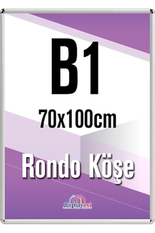 Alüminyum Çerçeve Rondo Köşe 70X100Cm B1