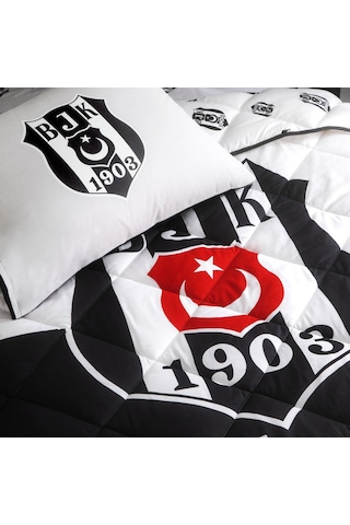 Taç Lisanslı Beşiktaş Logo Tek Kişilik Yorgan Seti 000000001000047035