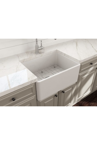 Bocchi Lavello Mutfak Eviyesi 60 CM Parlak Beyaz - 1137-001-0120-03