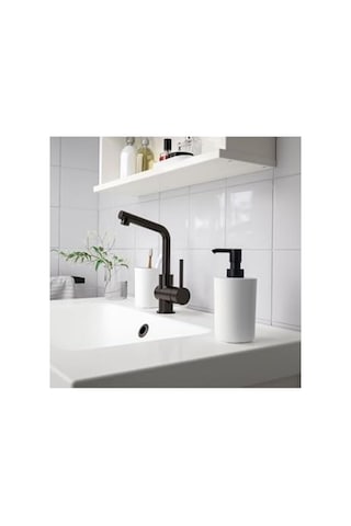 Storavan Banyo Aksesuar Seti, Sıvı Sabunluk, Diş Fırçalık, Tepsi, Beyaz, 3'lü Set Diğer