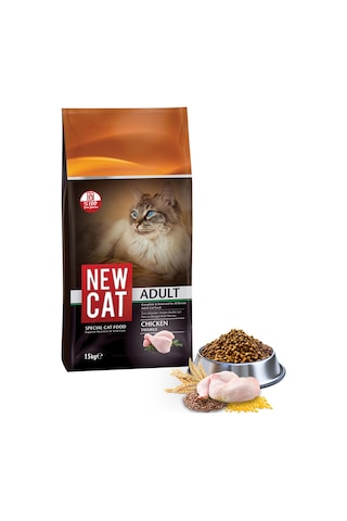 Newcat Tavuklu Yetişkin Kedi Maması 15 KG