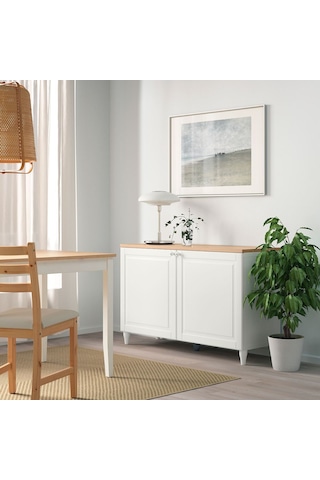 Dolap Kombinasyonu, Beyaz, 120x42x76 Cm, Smevıken Beyaz