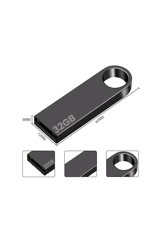 32gb Usb 2.0 Flash Bellek Metal Kasa Hızlı Depolama Taşınabilir