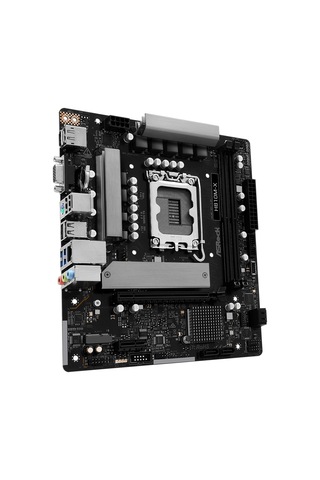 Asrock H810m-x 6400mhz Ddr5 Soket 1851 M.2 Usb 3.2 Hdmı D-sub Matx Anakart H810m-x