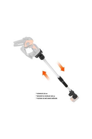 WORX WA4301 WG324E İçin 125CM Alüminyum Uzatma Aparatı