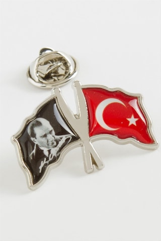 Atatürk Ay Yıldız Yaka Rozet Çok Renkli