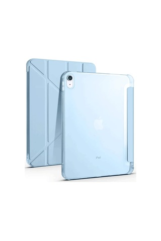 Bşkvirgo İpad 2025 10.9 10.nesil A16 Kılıf Kalemlikli Mars Tablet Kılıfı - Mavi Bsk2026