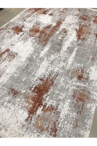 Padişah Halı Sümela 39143 020 Serisi Akrilik Salon Oturma Yatak Odası Halısı Gri Krem Kahve