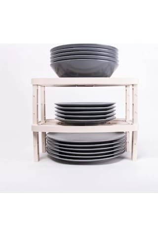 Periboia 2 Adet Şeffaf Moduler Ayarlanabilir Dolap Çekmece İçi M Çok Renkli