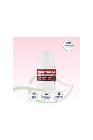 Smartcaps Magnemax Magnezyum MGT Vitamin 30 Tablet