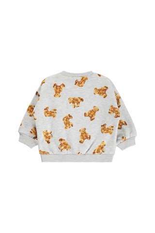 Civil Baby Ayıcık Baskılı 6-18 Ay Sweatshirt - Gri Karmelanj