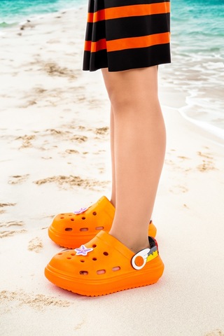 Kiko Kids Twg 755-1 Plaj Havuz Eva Kız Çocuk Terlik Turuncu