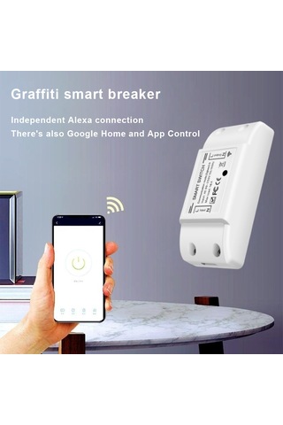 5 Adet Wifi Ve Bt Akıllı Anahtar 10a 2200 W Çift Modlu Beyaz