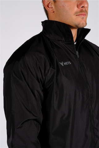 Mets Strike - Unisex Siyah Astarlı Spor Yağmurluk - 60YĞM08 Siyah