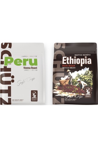 Peru Ethiophia - 250g X2 Çekirdek Kahve Çekirdek Kahve