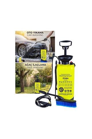 Elektriksiz Basınçlı Oto Yıkama Makinesi 8 Litre İlaçlama Pompası İlaç Pompası İlaçlama Makinesi Pompası
