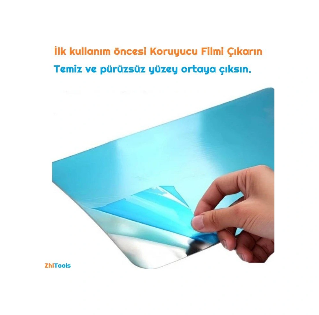 Zhltools 2li Paslanmaz Çelik Kesim Panosu Seti Gümüş