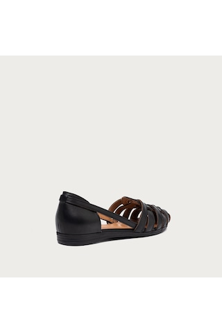 Nero Black Sandalet Kadın 03m1 Frau Feather siyah