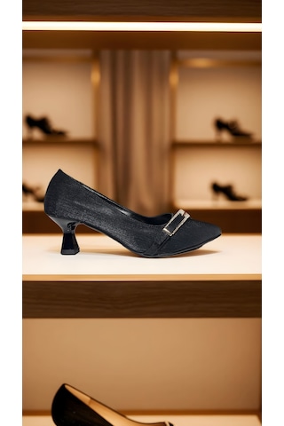 Altın Pabuç Kadın Topuklu Ayakkabı - Siyah Stiletto, Her Tarza Uyumlu Klasik Şıklık Siyah