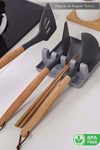Lexroo Kepçe Kaşık Ve Kapak Tutma Aparatı Çok Renkli