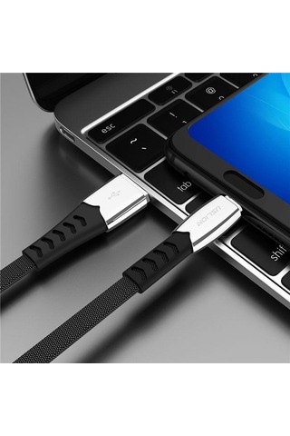 Uslıon Ios Mikro Tip-c Kablo İçin 1.8m Yıldırım Usb Şarj Cihazı Şarj Veri Senkronizasyon Kablosu Type-c