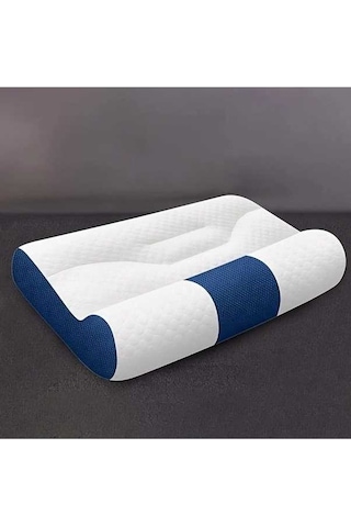 Trendooze Üçüncü Nesil Mavi Boyun Yastığı, Uyku Destekli Servikal Yastık Diğer
