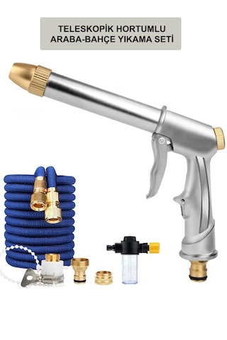 Metal Başlık Araba Balkon Bahçe Yıkama Yüksek Tazyiklik Full Set