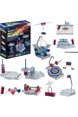 Manyetizma Deney Seti Tek Set 12 Deney Öğrenci Modeli