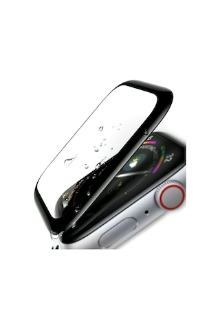 Bufalo Apple Uyumlu Watch 44mm Ekran Koruyucu 3D Kavisli PMMA Nano Siyah