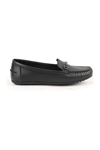 Libero L081.25701 Antik Görünümlü Metal Toka Detaylı Esnek Termo Taban Kadın Loafer Siyah