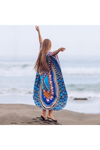 Sarı Bohem Kaftan Plaj Tunik Pamuk Plaj Cover Up Saida De Praia Mayo Kadın Bikini Cover Up Sarı