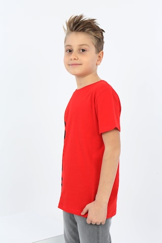 Toontoy Kids Toontoy Erkek Çocuk Dont Stop Go Crazy Baskılı Tişört Kırmızı