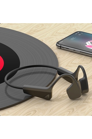 Bt 5.0 Açık Kulak Kemik İletim Kulaklığı, Spor Kulaklık, Esnek Bant, Dokunmatik Kontrol, Rahat Kullanım, Siyah