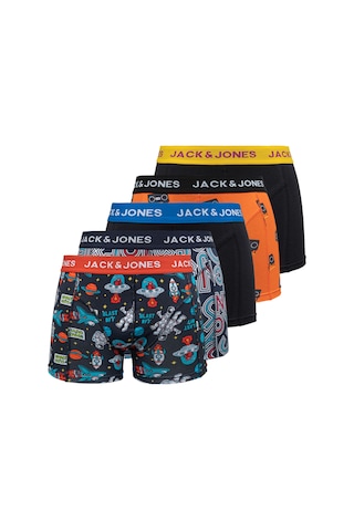 Jack & Jones Tyler 12250111 Baskılı Erkek Boxer 5'li Paket Lacivert