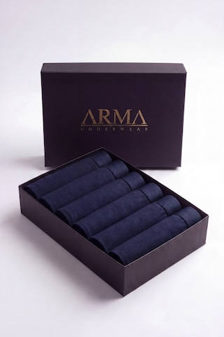 Arma Yıldız Erkek Premium Bambu Lacivert Boxer 6'lı Hediye Kutulu Damat Bohçası Ve Çeyiz Seti Lacivert-6